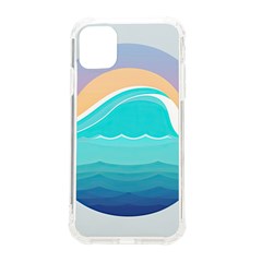 Tsunami Tidal Wave Wave Minimalist Ocean Sea Iphone 11 Tpu Uv Print Case by Wegoenart