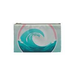 Tidal Wave Ocean Sea Tsunami Wave Minimalist Cosmetic Bag (small) by Wegoenart