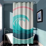 Tidal Wave Ocean Sea Tsunami Wave Minimalist Shower Curtain 36  x 72  (Stall)  Curtain(36 X72 ) - 33.26 x66.24  Curtain(36 X72 )