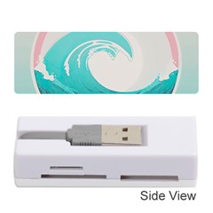 Tidal Wave Ocean Sea Tsunami Wave Minimalist Memory Card Reader (stick) by Wegoenart