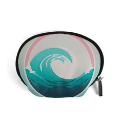 Tidal Wave Ocean Sea Tsunami Wave Minimalist Accessory Pouch (small) by Wegoenart