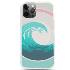 Tidal Wave Ocean Sea Tsunami Wave Minimalist Iphone 12 Pro Max Tpu Uv Print Case by Wegoenart