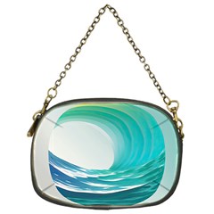 Tsunami Tidal Wave Wave Minimalist Ocean Sea 2 Chain Purse (one Side) by Wegoenart