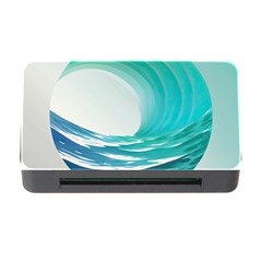 Tsunami Tidal Wave Wave Minimalist Ocean Sea 2 Memory Card Reader With Cf by Wegoenart