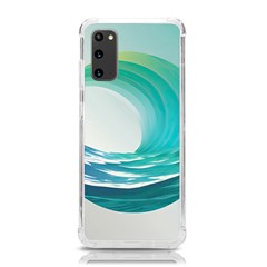 Tsunami Tidal Wave Wave Minimalist Ocean Sea 2 Samsung Galaxy S20 6 2 Inch Tpu Uv Case by Wegoenart