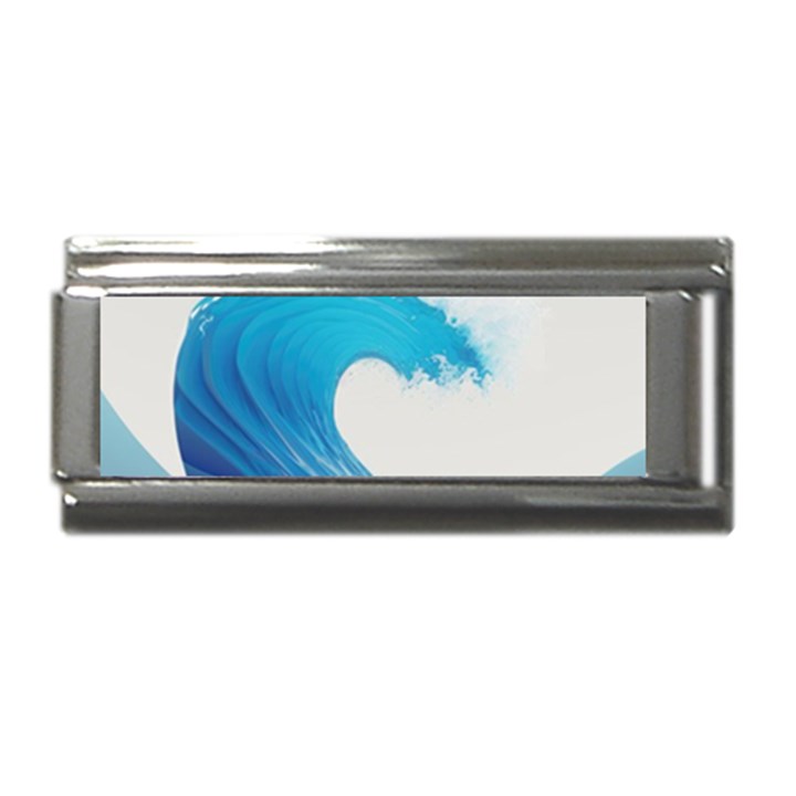 Wave Tsunami Tidal Wave Ocean Sea Water Superlink Italian Charm (9mm)