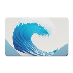 Wave Tsunami Tidal Wave Ocean Sea Water Magnet (rectangular) by Wegoenart