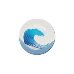 Wave Tsunami Tidal Wave Ocean Sea Water Golf Ball Marker by Wegoenart