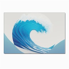 Wave Tsunami Tidal Wave Ocean Sea Water Postcard 4 x 6  (pkg Of 10) by Wegoenart