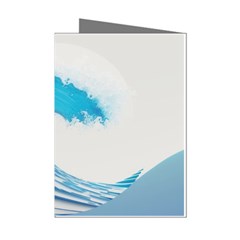 Wave Tsunami Tidal Wave Ocean Sea Water Mini Greeting Cards (pkg Of 8) by Wegoenart