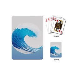 Wave Tsunami Tidal Wave Ocean Sea Water Playing Cards Single Design (mini) by Wegoenart