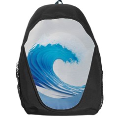 Wave Tsunami Tidal Wave Ocean Sea Water Backpack Bag by Wegoenart