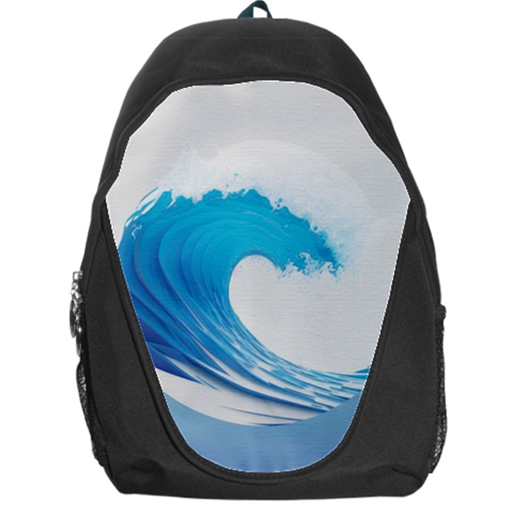 Wave Tsunami Tidal Wave Ocean Sea Water Backpack Bag