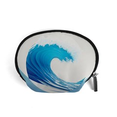 Wave Tsunami Tidal Wave Ocean Sea Water Accessory Pouch (small) by Wegoenart