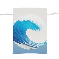 Wave Tsunami Tidal Wave Ocean Sea Water Lightweight Drawstring Pouch (xl) by Wegoenart