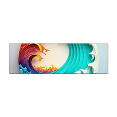 Tsunami Tidal Wave Wave Minimalist Ocean Sea 3 Sticker (bumper) by Wegoenart