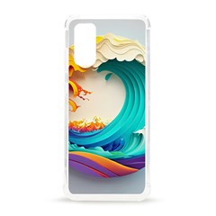 Tsunami Tidal Wave Wave Minimalist Ocean Sea 3 Samsung Galaxy S20 6 2 Inch Tpu Uv Case by Wegoenart