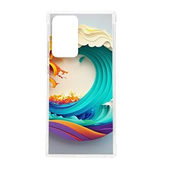 Tsunami Tidal Wave Wave Minimalist Ocean Sea 3 Samsung Galaxy Note 20 Ultra Tpu Uv Case by Wegoenart