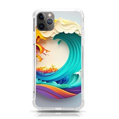 Tsunami Tidal Wave Wave Minimalist Ocean Sea 3 Iphone 11 Pro Max 6 5 Inch Tpu Uv Print Case by Wegoenart