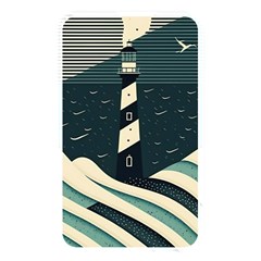 Lighthouse Abstract Ocean Sea Waves Water Blue Memory Card Reader (rectangular) by Wegoenart