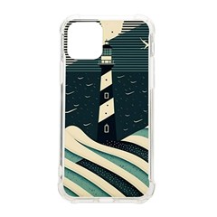 Lighthouse Abstract Ocean Sea Waves Water Blue Iphone 11 Pro 5 8 Inch Tpu Uv Print Case by Wegoenart