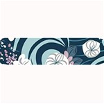 Flowers Pattern Floral Ocean Abstract Digital Art Large Bar Mat 32 x8.5  Bar Mat