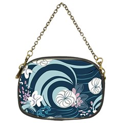 Flowers Pattern Floral Ocean Abstract Digital Art Chain Purse (One Side)