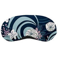 Flowers Pattern Floral Ocean Abstract Digital Art Sleeping Mask