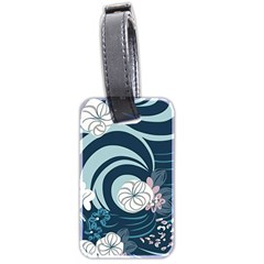 Flowers Pattern Floral Ocean Abstract Digital Art Luggage Tag (two sides)