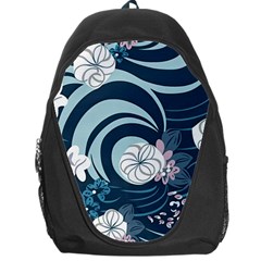 Flowers Pattern Floral Ocean Abstract Digital Art Backpack Bag