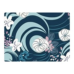 Flowers Pattern Floral Ocean Abstract Digital Art Two Sides Premium Plush Fleece Blanket (Mini)