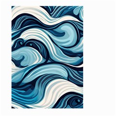 Pattern Ocean Waves Arctic Ocean Blue Nature Sea Large Garden Flag (two Sides) by Wegoenart