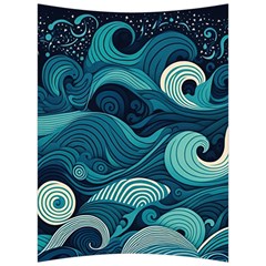 Waves Ocean Sea Abstract Whimsical Abstract Art Back Support Cushion by Wegoenart