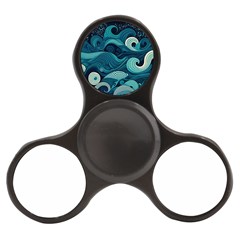 Waves Ocean Sea Abstract Whimsical Abstract Art Finger Spinner by Wegoenart