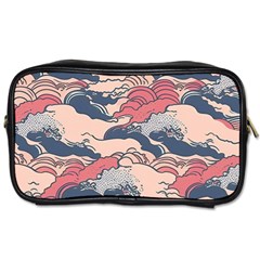 Waves Ocean Sea Water Pattern Rough Seas Toiletries Bag (two Sides) by Wegoenart