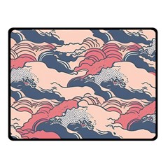 Waves Ocean Sea Water Pattern Rough Seas Fleece Blanket (small) by Wegoenart