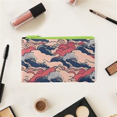 Waves Ocean Sea Water Pattern Rough Seas Cosmetic Bag (xs) by Wegoenart