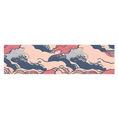 Waves Ocean Sea Water Pattern Rough Seas Oblong Satin Scarf (16  X 60 ) by Wegoenart