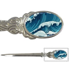 Waves Ocean Sea Pattern Water Tsunami Rough Seas Letter Opener by Wegoenart