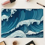 Waves Ocean Sea Pattern Water Tsunami Rough Seas Cosmetic Bag (XXL) Back