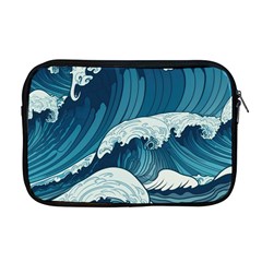 Waves Ocean Sea Pattern Water Tsunami Rough Seas Apple Macbook Pro 17  Zipper Case by Wegoenart