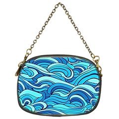 Pattern Ocean Waves Blue Nature Sea Abstract Chain Purse (one Side) by Wegoenart