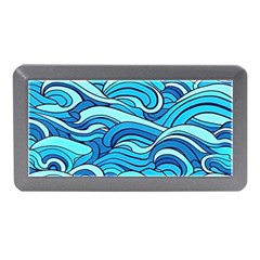 Pattern Ocean Waves Blue Nature Sea Abstract Memory Card Reader (mini) by Wegoenart