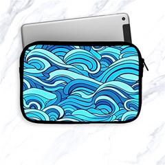 Pattern Ocean Waves Blue Nature Sea Abstract Apple Ipad Mini Zipper Cases by Wegoenart