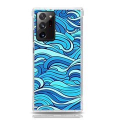 Pattern Ocean Waves Blue Nature Sea Abstract Samsung Galaxy Note 20 Ultra Tpu Uv Case by Wegoenart