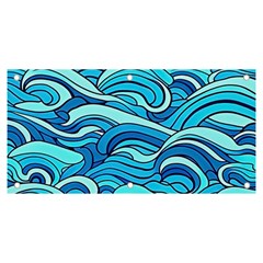 Pattern Ocean Waves Blue Nature Sea Abstract Banner And Sign 6  X 3  by Wegoenart