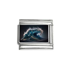 Tsunami Waves Ocean Sea Water Rough Seas Nature Italian Charm (9mm) by Wegoenart