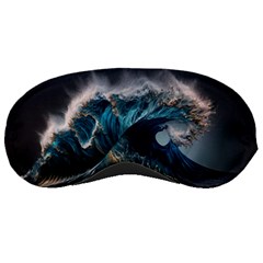 Tsunami Waves Ocean Sea Water Rough Seas Nature Sleeping Mask by Wegoenart