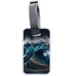 Tsunami Waves Ocean Sea Water Rough Seas Nature Luggage Tag (two sides) Front