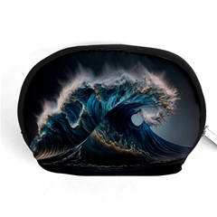 Tsunami Waves Ocean Sea Water Rough Seas Nature Accessory Pouch (medium) by Wegoenart